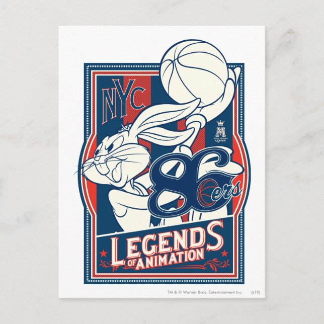 Postal BUGS BUNNY™ 86ers (Anverso)