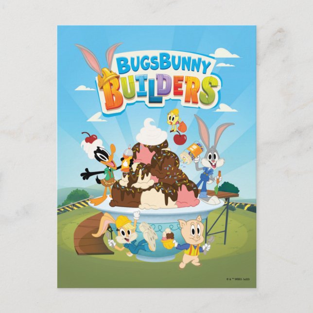 Postal BUGS BUNNY BUILDERS™| Crema de hielo de Looney Bui (Anverso)
