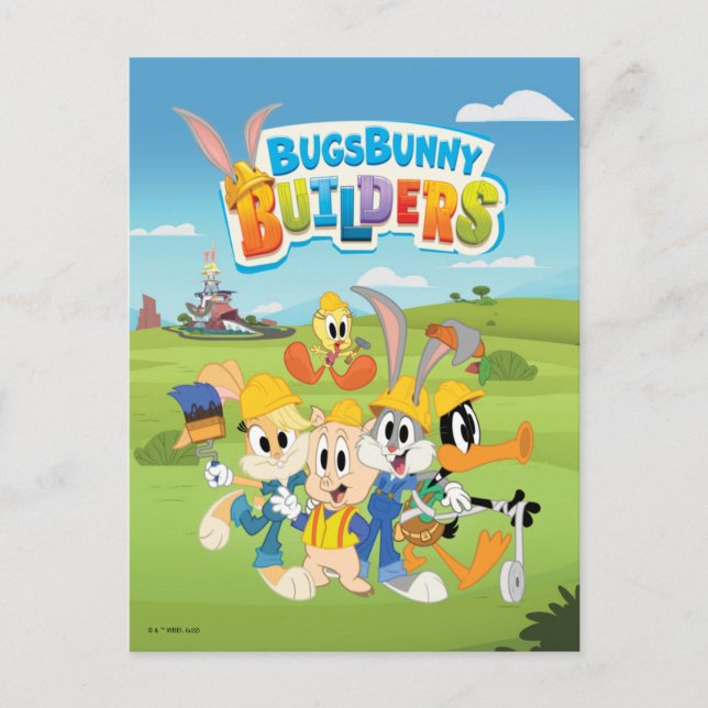 Postal BUGS BUNNY BUILDERS™| El Grupo de Los Constructore (Anverso)