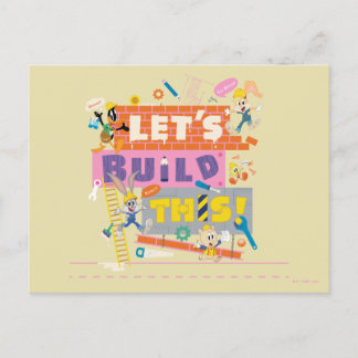 Postal BUGS BUNNY BUILDERS™| Sitio de trabajo "Let's Buil