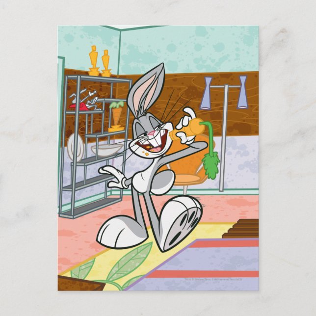 Postal BUGS BUNNY™ Con Zanahoria (Anverso)
