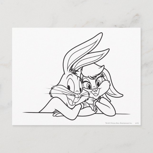 Postal BUGS BUNNY™ y Lola Bunny 3 (Anverso)