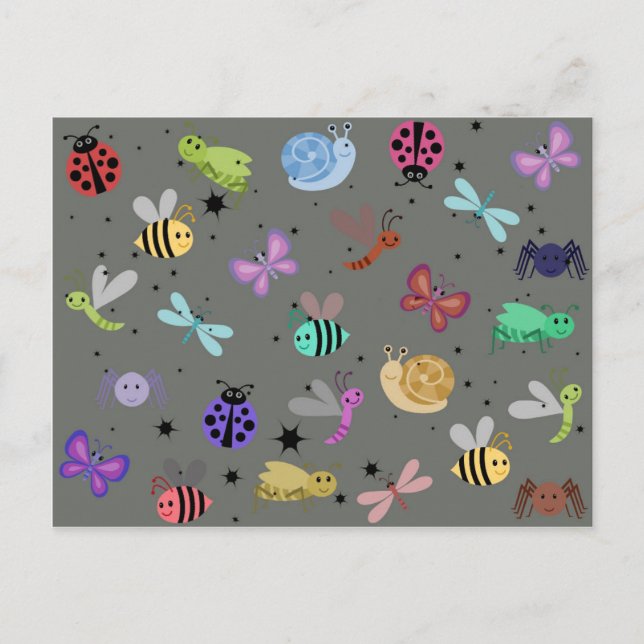 Postal Bugs e insectos (Anverso)