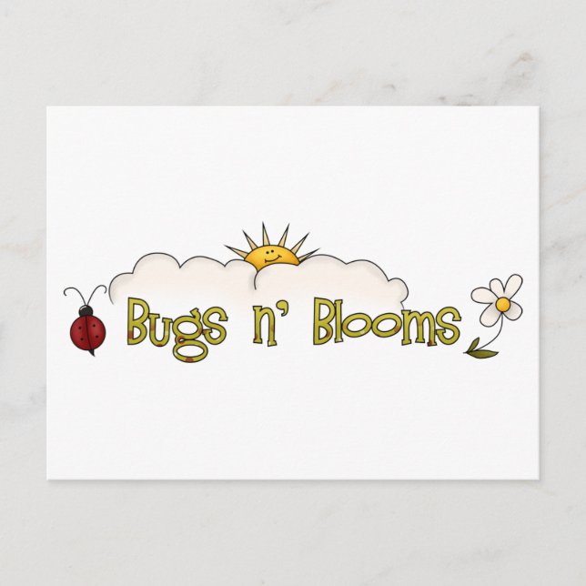 Postal Bugs 'n' Blooms (Anverso)