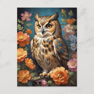 Postal búho grandioso