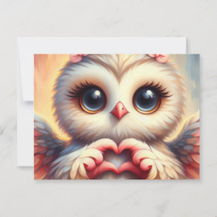 Postal Búho que necesitas es amor