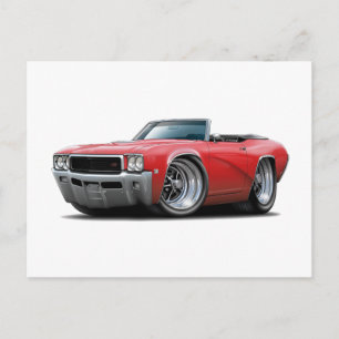 Postal Buick GS Red Convertible 1968