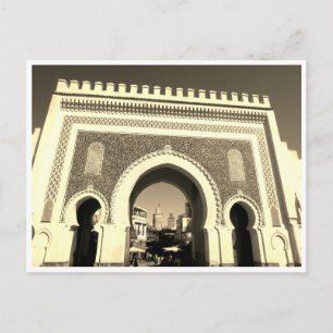 Postal bujín de puerta azul