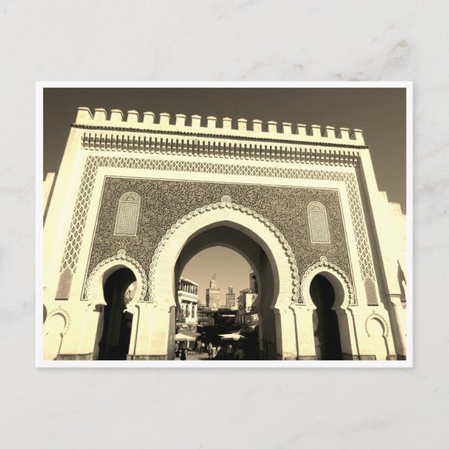 Postal bujín de puerta azul (Anverso)