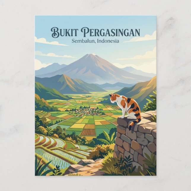 Postal Bukit Pergasingan Indonesia (Anverso)