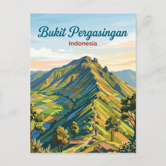 Postal Bukit Pergasingan Indonesia (Anverso)