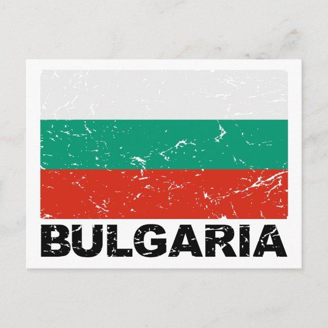 Postal Bulgaria Bandera de cosecha (Anverso)