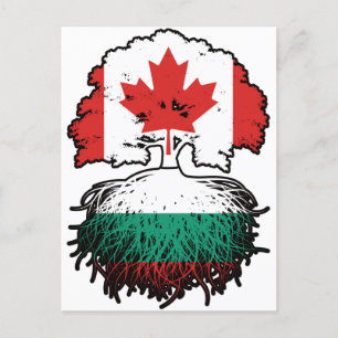Postal Bulgaria Bandera de raíces de árbol canadiense búl