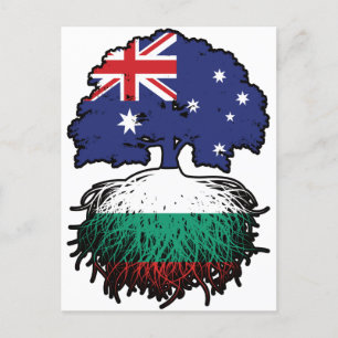 Postal Bulgaria raíces búlgaras australianas de árboles