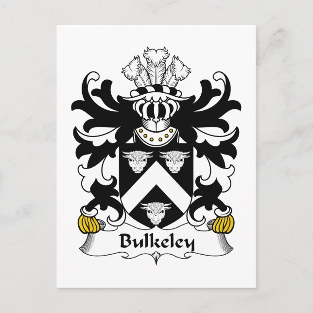 Postal Bulkeley Family Crest (Anverso)