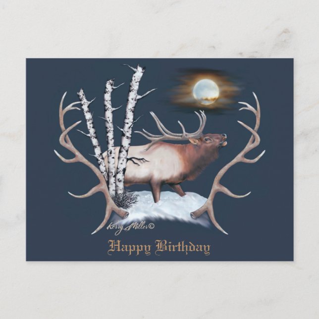 Postal Bull Elk (Anverso)