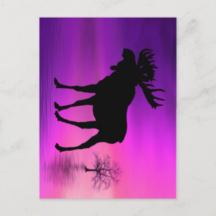Postal Bull Moose Silhouette