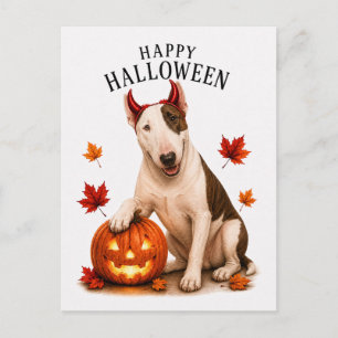 Postal Bull Terrier Halloween