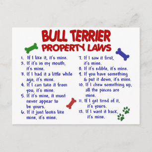 Postal BULL TERRIER Property Laws 2