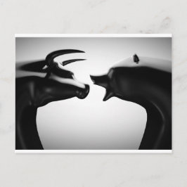 Postal Bull vs Oso Negro y blanco