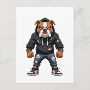 Postal Bulldog Alfa Urbano � Mascota de Estilo Callejero