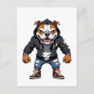 Postal Bulldog Alfa Urbano � Mascota de Estilo Callejero