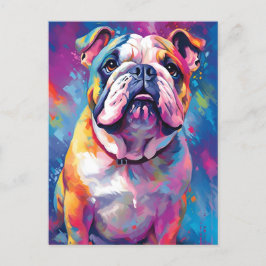 Postal Bulldog Colorido