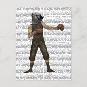 Postal Bulldog de boxeo lleno