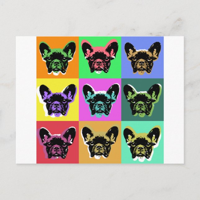 Postal Bulldog francés (Anverso)