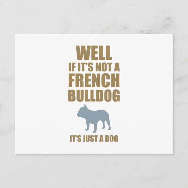 Postal Bulldog francés (Anverso)