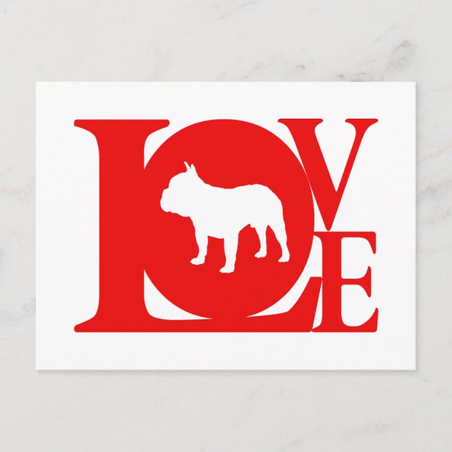 Postal Bulldog francés (Anverso)