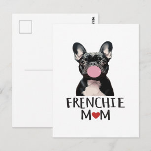 Postal Bulldog francés adorable