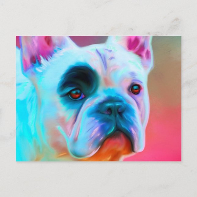 Postal Bulldog francés de París (Anverso)