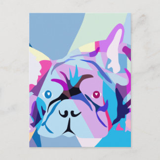 Postal Bulldog Francés Moderno