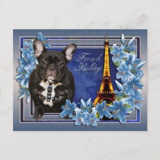 Postal Bulldog francés OhLaLa