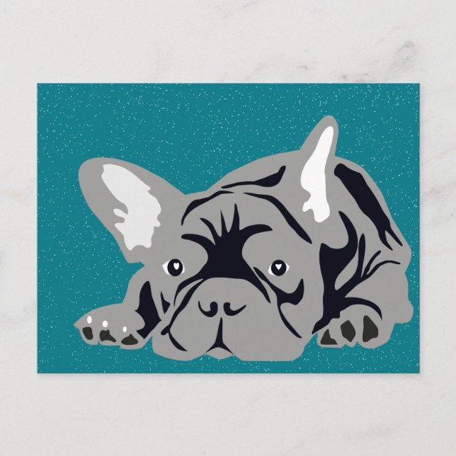 Postal Bulldog puro francés (Anverso)