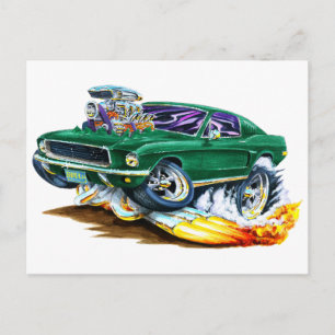 Postal Bullitt Mustang con gran motor