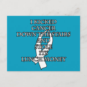 Postal Bully de cáncer (cinta blanca)