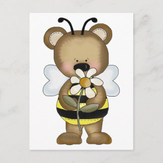 Postal Bumble Bee Baby Bear