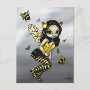 Postal "Bumblebee Fairy"