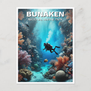 Postal Bunaken Indonesia Scuba Diver