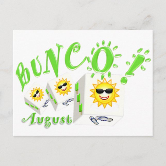 Postal Bunco August (Anverso)
