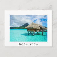 Bungalow tropical Bora Bora sobre el agua en lagun
