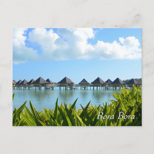 Postal Bungalows de Bora Bora (Anverso)