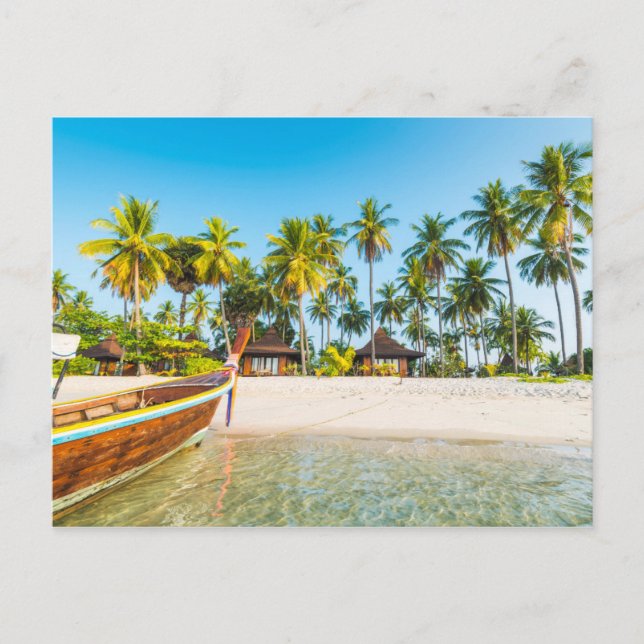 Postal Bungalows en la playa | Ko Mook, Tailandia (Anverso)