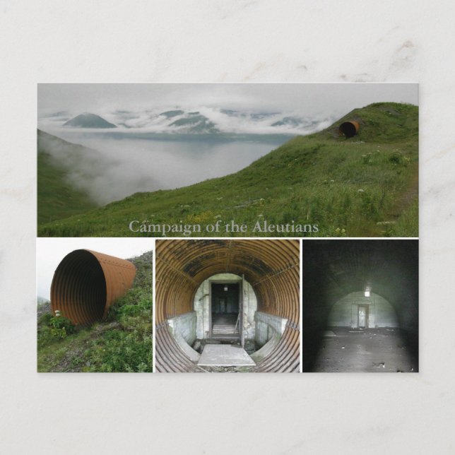 Postal Bunker subterráneo de la Segunda Guerra Mundial en (Anverso)