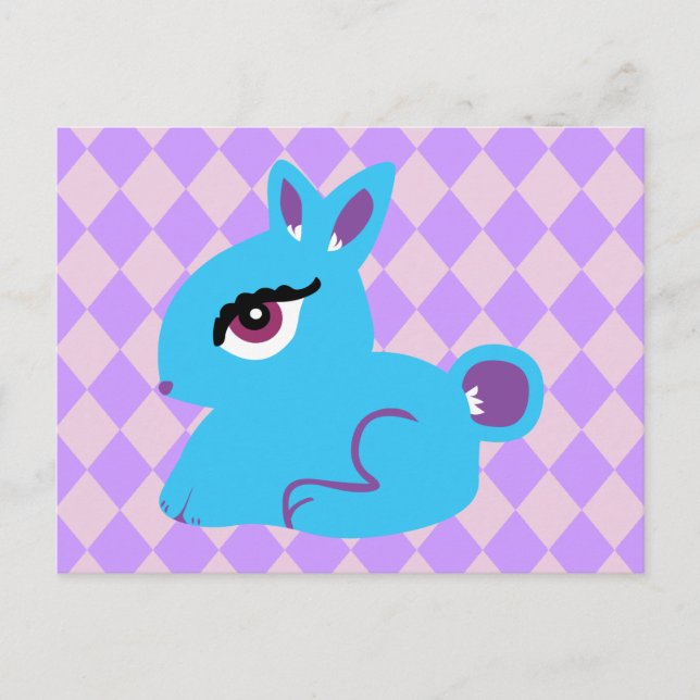 Postal Bunny azul (Anverso)