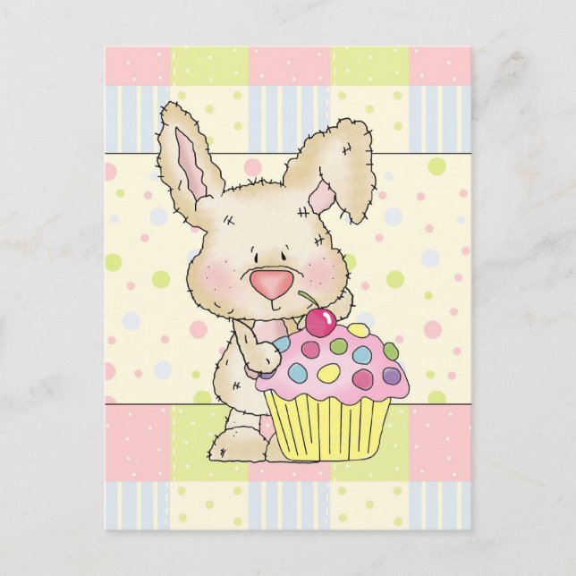 Postal Bunny Cupcake (Anverso)