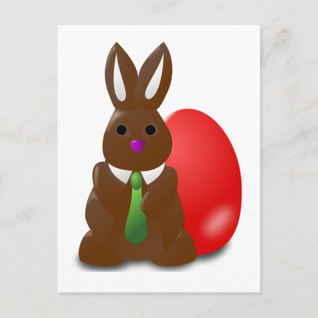 Postal Bunny de chocolate (Anverso)