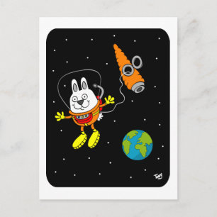 Postal Bunny espacial